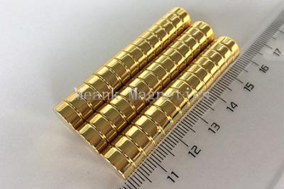 D10x4mm vergoldete Neodymscheiben