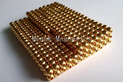 Goldkugelmagnete mit Loch