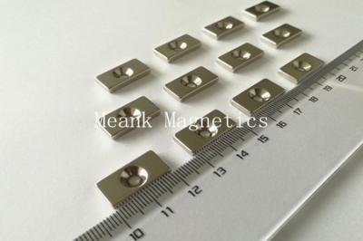 Neodym-rechteckige Magnete mit versenktem Loch